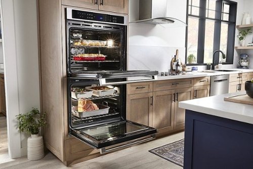 Maytag - 27" Built-In Electric Convection Double Wall Oven with Air Fry - Stainless Steel