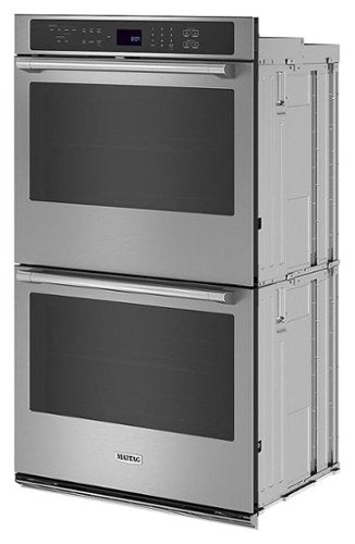 Maytag - 27" Built-In Electric Convection Double Wall Oven with Air Fry - Stainless Steel