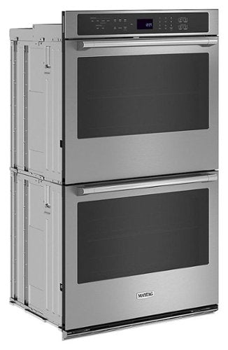 Maytag - 27" Built-In Electric Convection Double Wall Oven with Air Fry - Stainless Steel