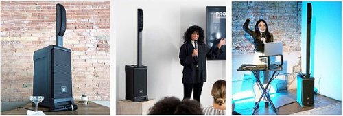 JBL - IRX ONE All-In-One Portable Bluetooth Line Array Speaker System with 3-Channel Mixer - Black