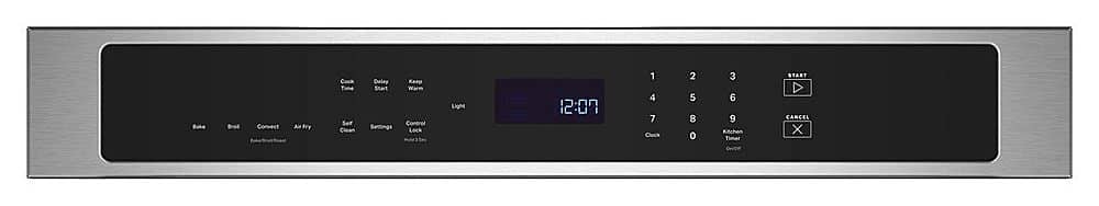 Maytag - 27" Built-In Single Electric Convection Wall Oven with Air Fry - Stainless Steel