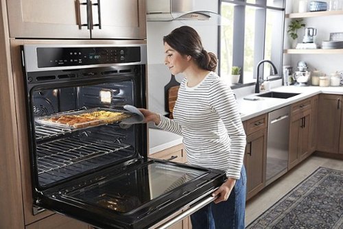 Maytag - 27" Built-In Single Electric Convection Wall Oven with Air Fry - Stainless Steel