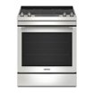 Maytag - 30 in. Wide 5 element 6.4 cu. ft. Slide-In Electric Range with Air Fry - Stainless Steel