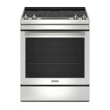 Maytag - 30 in. Wide 5 element 6.4 cu. ft. Slide-In Electric Range with Air Fry - Stainless Steel