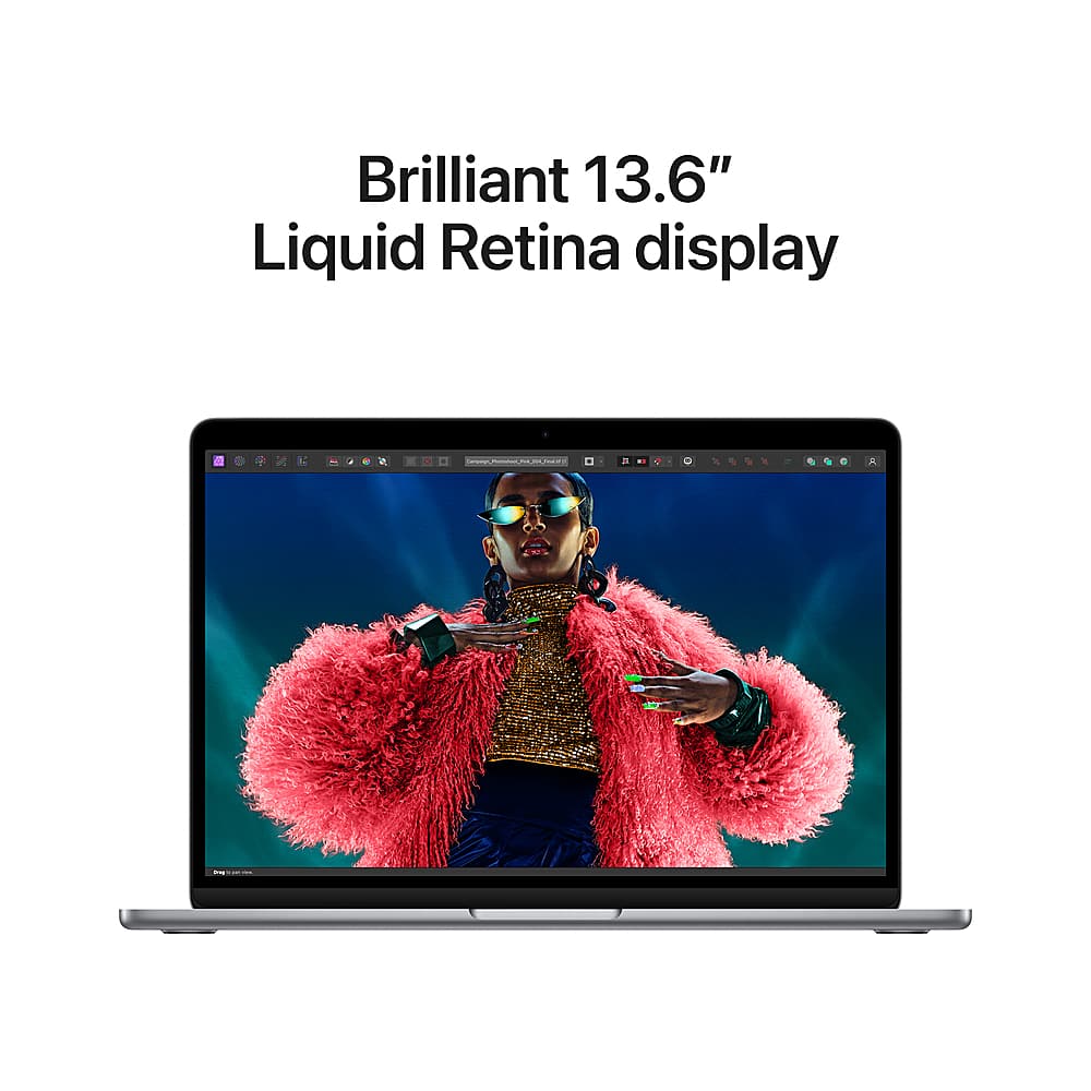 Apple - Geek Squad Certified Refurbished MacBook Air 13-inch Laptop - M3 chip - 8GB Memory - 256GB SSD - Space Gray