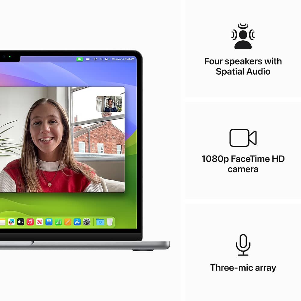 Apple - Geek Squad Certified Refurbished MacBook Air 13-inch Laptop - M3 chip - 8GB Memory - 256GB SSD - Space Gray
