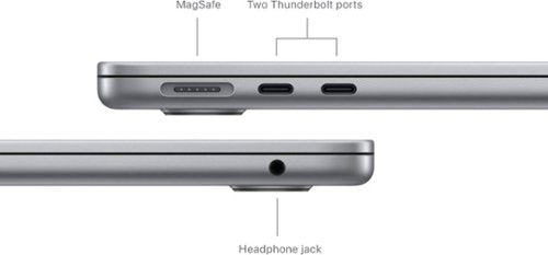 Apple - Geek Squad Certified Refurbished MacBook Air 13-inch Laptop - M3 chip - 8GB Memory - 256GB SSD - Space Gray