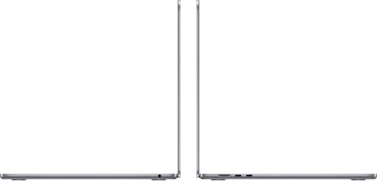 Apple - Geek Squad Certified Refurbished MacBook Air 15-inch Laptop - M3 chip - 8GB Memory - 256GB SSD - Space Gray