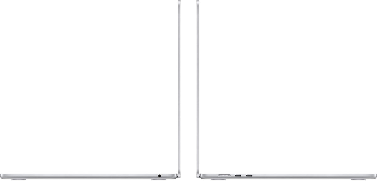 Apple - Geek Squad Certified Refurbished MacBook Air 15-inch Laptop - M3 chip - 8GB Memory - 256GB SSD - Silver