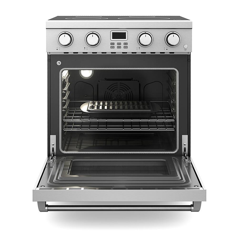Thor Kitchen - 30 in. Wide 5 Elements 4.8 Cu. Ft. Freestanding Electric Convection Range - Silver