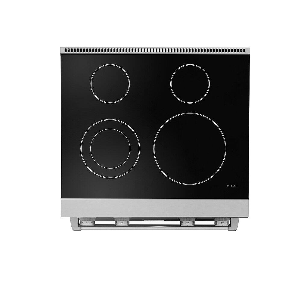 Thor Kitchen - 30 in. Wide 5 Elements 4.8 Cu. Ft. Freestanding Electric Convection Range - Silver