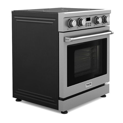 Thor Kitchen - 30 in. Wide 5 Elements 4.8 Cu. Ft. Freestanding Electric Convection Range - Silver