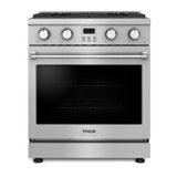 Thor Kitchen - 30 in. Wide 4 burner 4.8 Cu. Ft. Freestanding LP Gas Convection Range - Stainless Steel