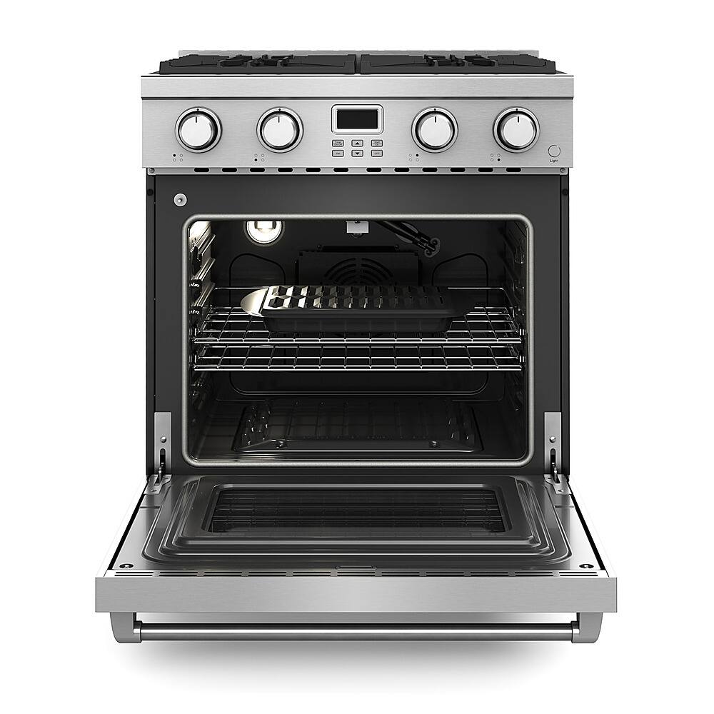 Thor Kitchen - 30 in. Wide 4 burner 4.8 Cu. Ft. Freestanding LP Gas Convection Range - Stainless Steel