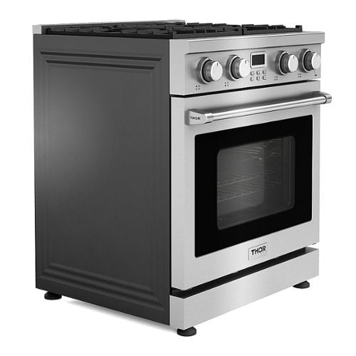 Thor Kitchen - 30 in. Wide 4 burner 4.8 Cu. Ft. Freestanding LP Gas Convection Range - Stainless Steel