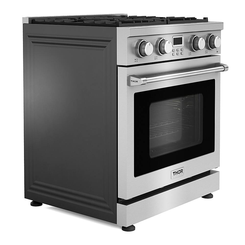 Thor Kitchen - 30 in. Wide 4 burner 4.8 Cu. Ft. Freestanding LP Gas Convection Range - Stainless Steel