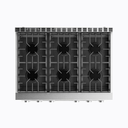 Thor Kitchen - 36 in. Wide 6 Burner 6.0 Cu. Ft. Freestanding LP Gas Convection Range - Stainless Steel