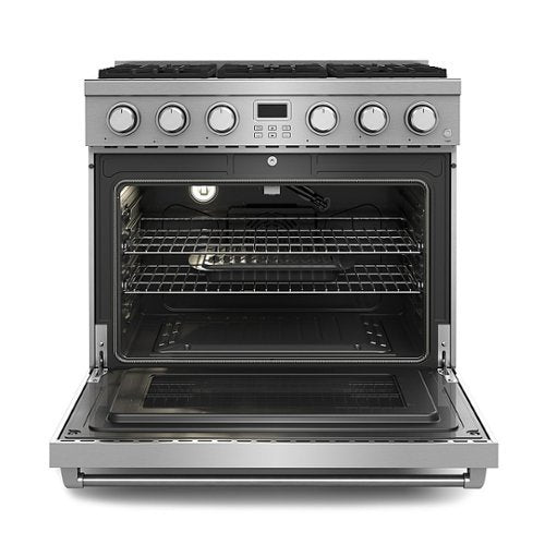 Thor Kitchen - 36 in. Wide 6 Burner 6.0 Cu. Ft. Freestanding LP Gas Convection Range - Stainless Steel