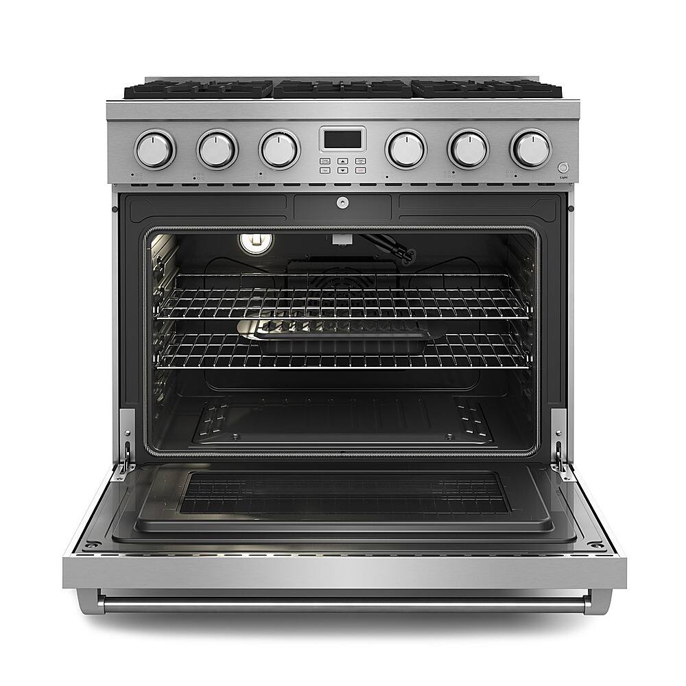 Thor Kitchen - 36 in. Wide 6 Burner 6.0 Cu. Ft. Freestanding LP Gas Convection Range - Stainless Steel