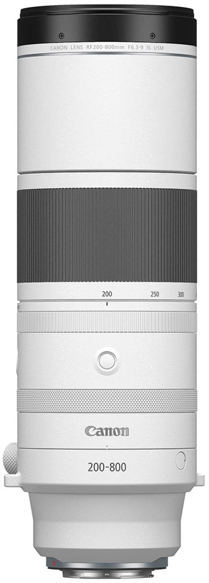 Canon - RF200-800mm F6.3-9 IS USM Telephoto Zoom Lens for EOS R-Series Cameras - White