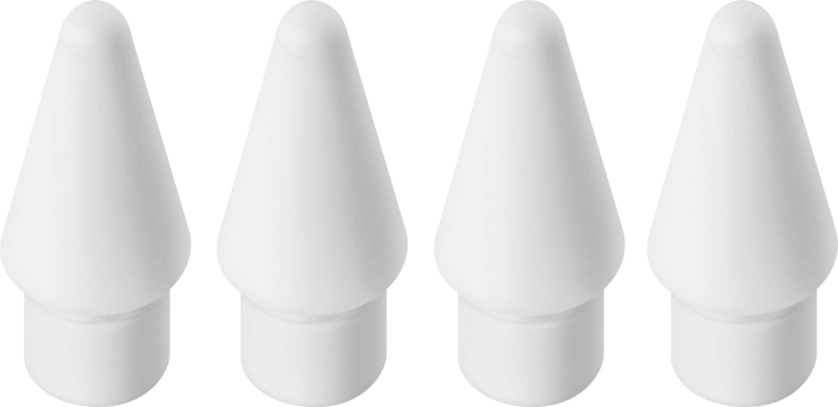 Insignia™ - Replacement Tips for Apple Pencil 1st Generation, 2nd Generation, and Insignia Active Stylus (4-Pack) - White