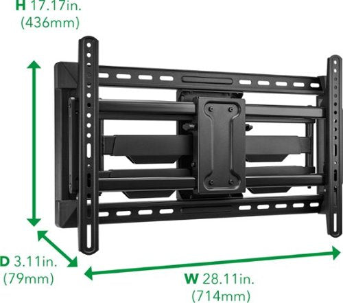Insignia™ - Full-Motion TV Wall Mount for Most 42"–90" TVs — Extends 22" - Black