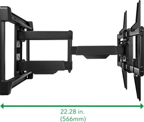 Insignia™ - Full-Motion TV Wall Mount for Most 42"–90" TVs — Extends 22" - Black