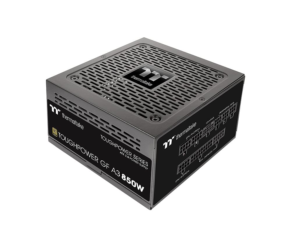 Thermaltake - Toughpower GF A3 850W 80 PLUS Gold PCIe Gen 5 ATX 3.0 Ready Fully Modular Power Supply - Black