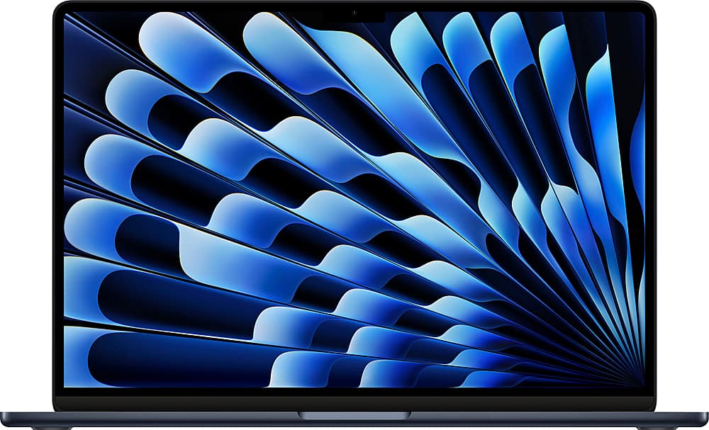 Apple - Geek Squad Certified Refurbished MacBook Air 15" Laptop - M2 chip - 16GB Memory - 1TB SSD - Midnight