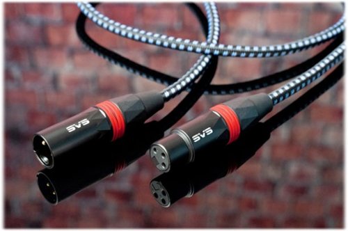 SVS - SoundPath 3.28' Balanced XLR Audio Cable (2-Pack) - Black/Blue