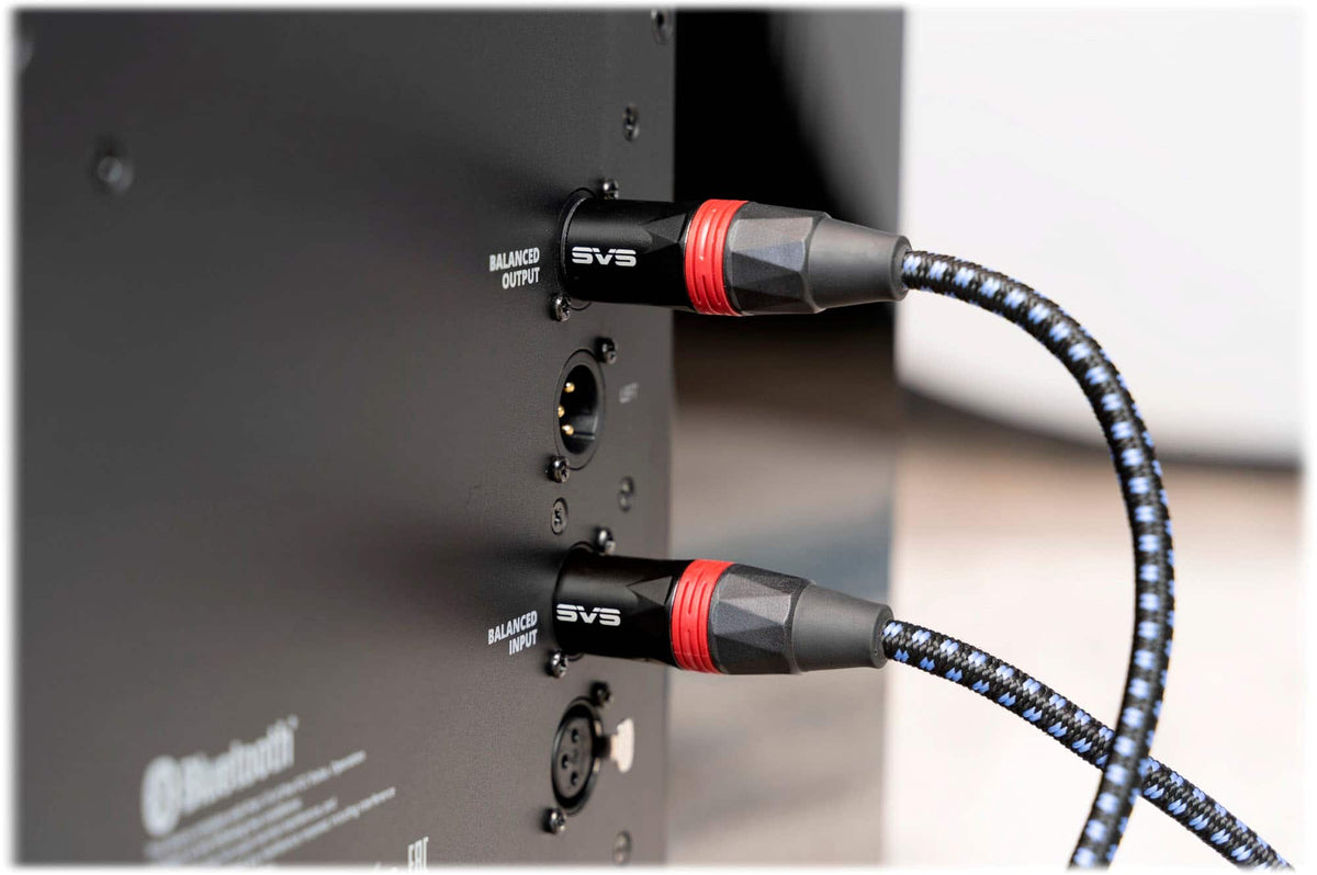 SVS - SoundPath 3.28' Balanced XLR Audio Cable (2-Pack) - Black/Blue