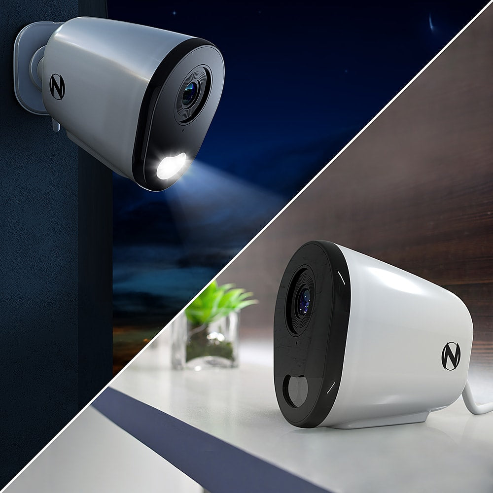 Night Owl - Indoor/Outdoor Plug-In Wi-Fi 4K Security Camera with 2-Way Audio - White