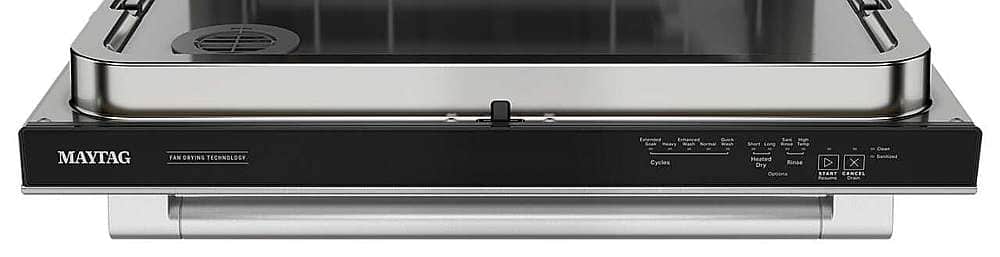 Maytag - 24 inch Top Control Built-In Stainless Steel Tub Dishwasher with Heated Dry and 51 dBa - Stainless Steel