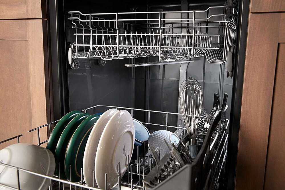 Maytag - 24 inch Top Control Built-In Stainless Steel Tub Dishwasher with Heated Dry and 51 dBa - Stainless Steel