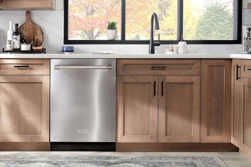 Maytag - 24 inch Top Control Built-In Stainless Steel Tub Dishwasher with Heated Dry and 51 dBa - Stainless Steel