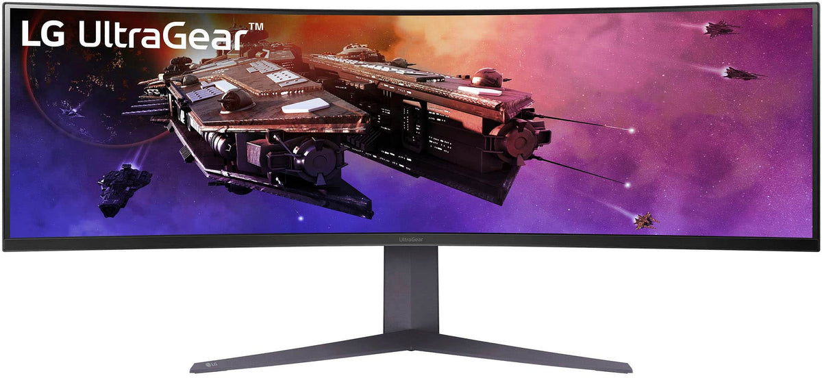 LG - UltraGear 45” Curved QHD 200Hz 1-ms FreeSync Premium Gaming Monitor with HDR (Display Port, HDMI, USB Type-C) - Black