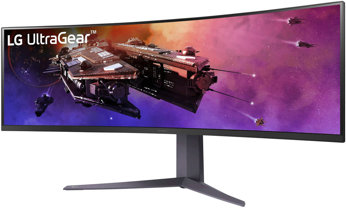 LG - UltraGear 45” Curved QHD 200Hz 1-ms FreeSync Premium Gaming Monitor with HDR (Display Port, HDMI, USB Type-C) - Black