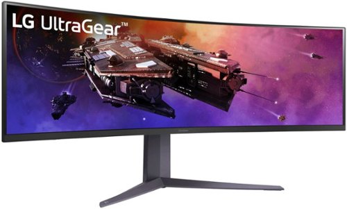 LG - UltraGear 45” Curved QHD 200Hz 1-ms FreeSync Premium Gaming Monitor with HDR (Display Port, HDMI, USB Type-C) - Black