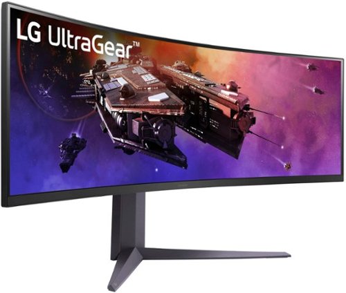 LG - UltraGear 45” Curved QHD 200Hz 1-ms FreeSync Premium Gaming Monitor with HDR (Display Port, HDMI, USB Type-C) - Black