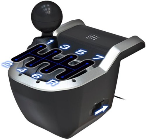 Hori - 7-Speed Racing Shifter for PC (Windows 11/10) - Black