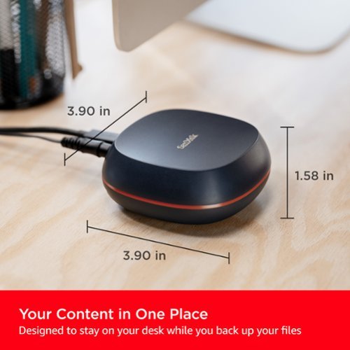 SANDISK - 8TB Desk Drive USB Type-C Desktop External SSD - Black