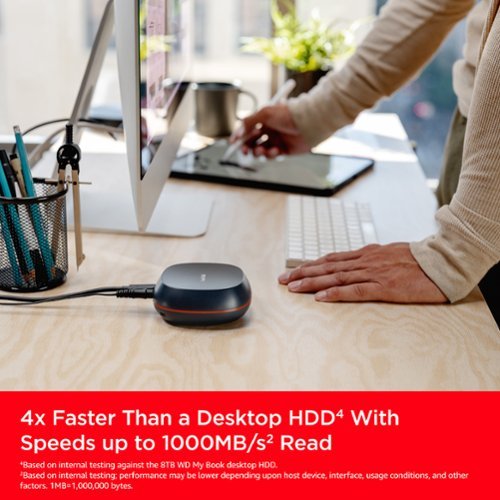 SANDISK - 8TB Desk Drive USB Type-C Desktop External SSD - Black