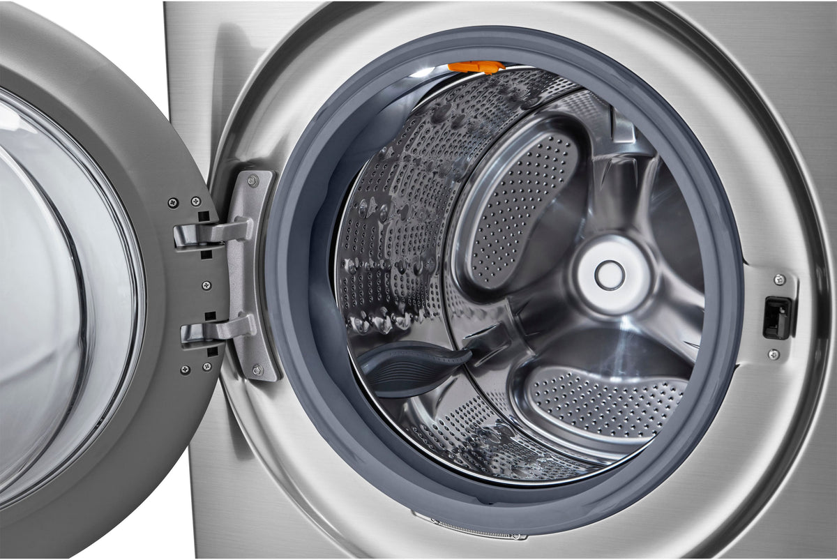 LG - 5.0 Cu. Ft. HE Smart Mega Capacity All-in-One Electric Washer/Dryer WashCombo with Steam and Ventless Inverter Heat Pump - Graphite Steel