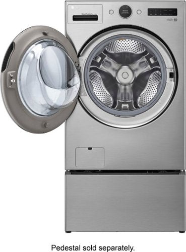 LG - 5.0 Cu. Ft. HE Smart Mega Capacity All-in-One Electric Washer/Dryer WashCombo with Steam and Ventless Inverter Heat Pump - Graphite Steel