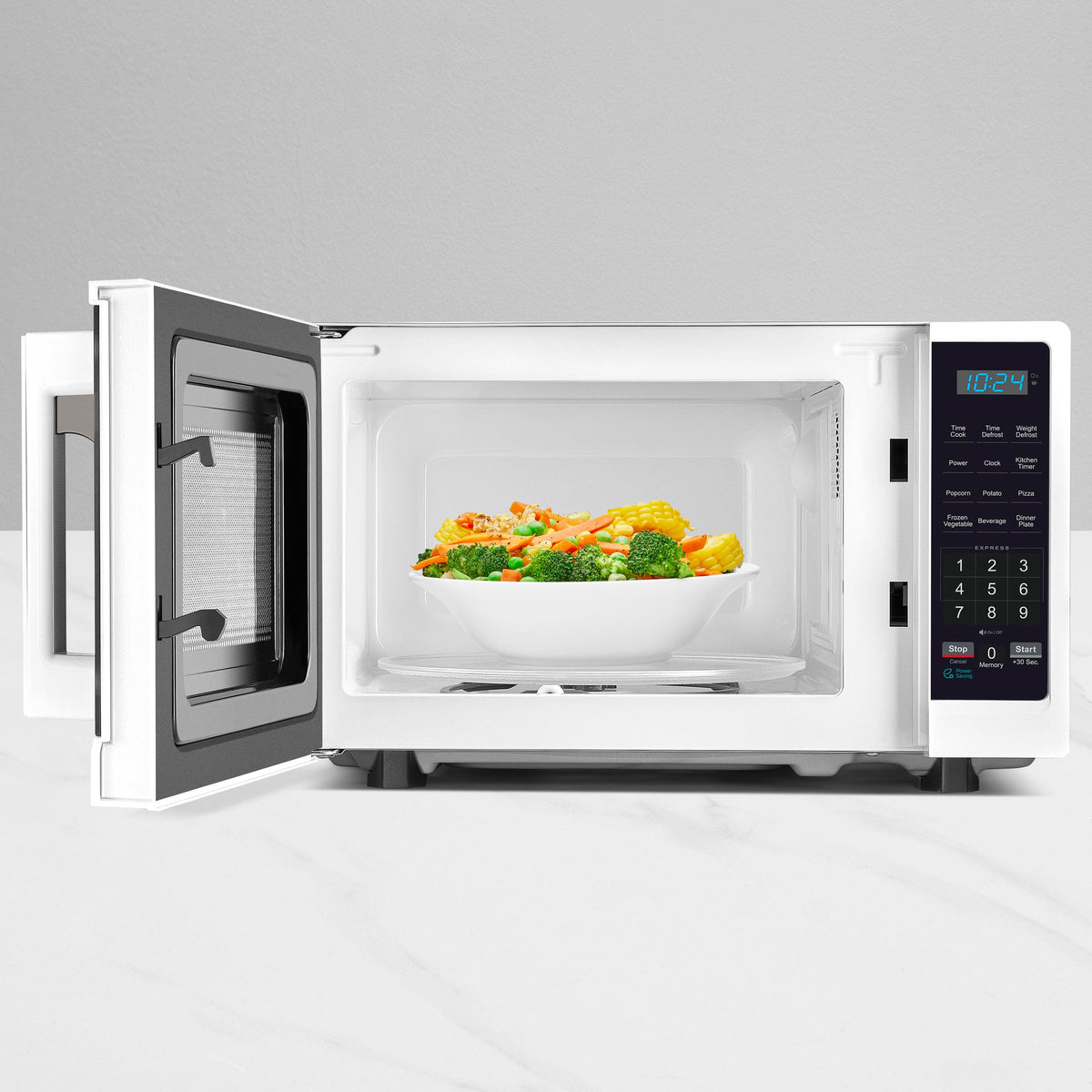 Insignia™ - .7 Cu. Ft. Compact Microwave - White