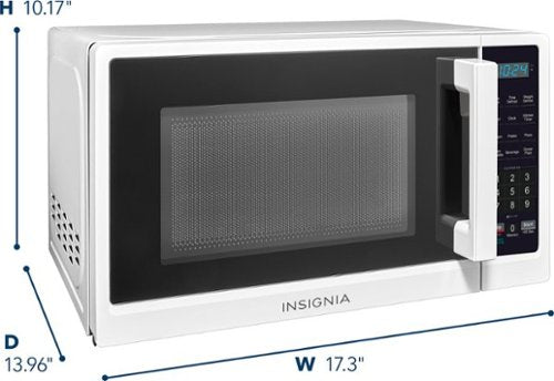 Insignia™ - .7 Cu. Ft. Compact Microwave - White