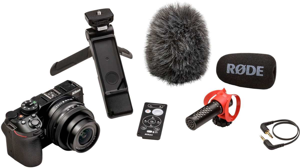 Nikon - Z 30 Creator's Kit Mirrorless Camera with NIKKOR Z DX 16-50mm f/3.5-6.3 VR Lens Bundle - Black