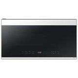 Samsung - Bespoke 2.1 Cu. Ft. Over-the-Range Microwave with Sensor Cooking and Edge to Edge Glass Display - White Glass