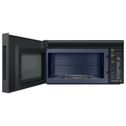 Samsung - Bespoke 2.1 Cu. Ft. Over-the-Range Microwave with Sensor Cooking and Edge to Edge Glass Display - White Glass