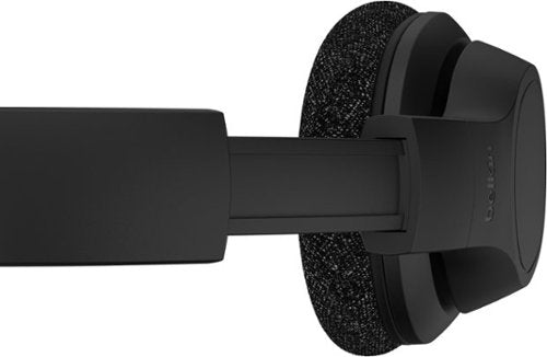 Belkin - SoundForm Adapt Wireless Over-Ear Headset for Work, Play, & Travel with Boom Mic for iPhone, PC, Mac, and More - Black